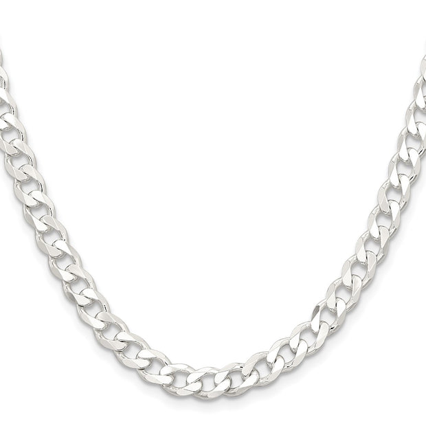 Sterling Silver 6.5mm Curb Chain