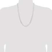 Sterling Silver 7.5mm Curb Chain