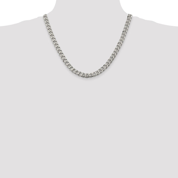 Sterling Silver 8.3mm Curb Chain