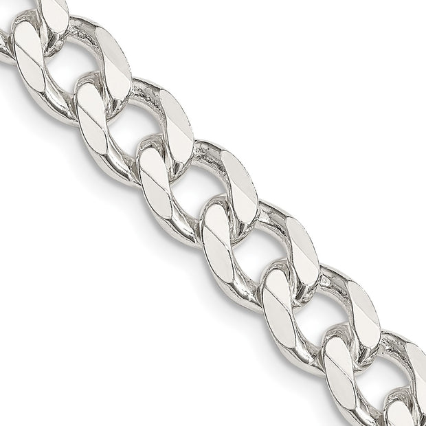 Sterling Silver 8.3mm Curb Chain