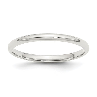 Sterling Silver 2mm Comfort Fit Band