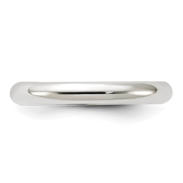 Sterling Silver 3mm Comfort Fit Band