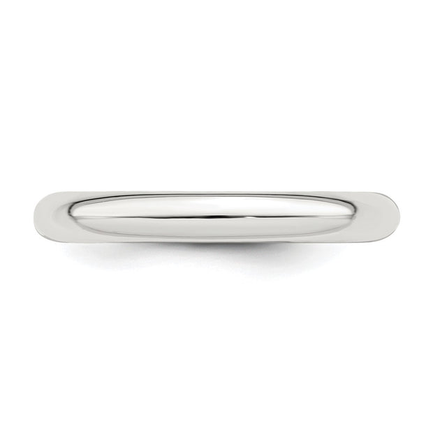 Sterling Silver 3mm Comfort Fit Band