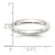 Sterling Silver 3mm Comfort Fit Band