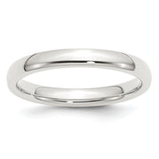 Sterling Silver 3mm Comfort Fit Band