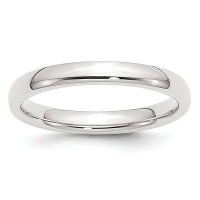 Sterling Silver 3mm Comfort Fit Band