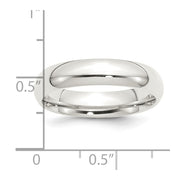Sterling Silver 5mm Comfort Fit Band