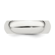 Sterling Silver 6mm Comfort Fit Band