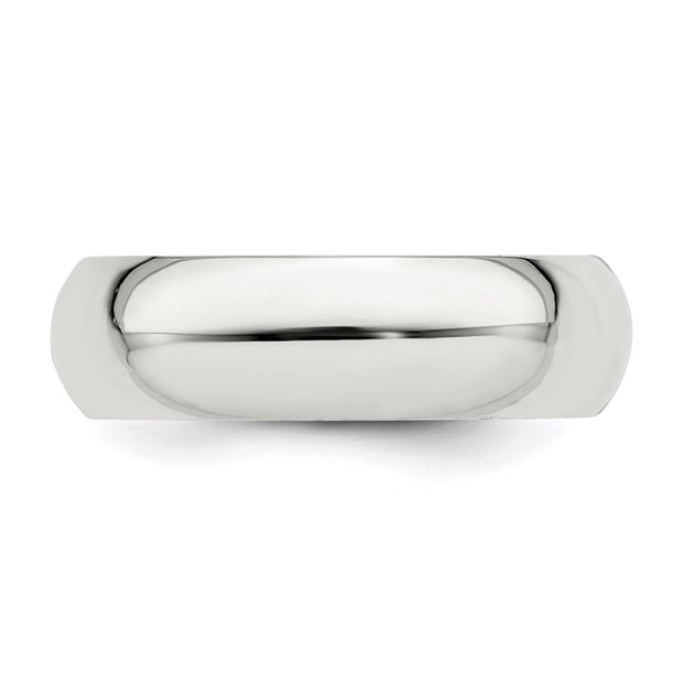 Sterling Silver 6mm Comfort Fit Band