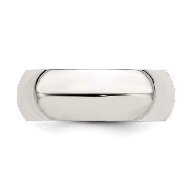 Sterling Silver 7mm Comfort Fit Band