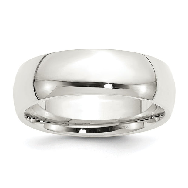 Sterling Silver 7mm Comfort Fit Band