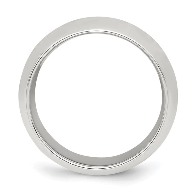 Sterling Silver 8mm Comfort Fit Band