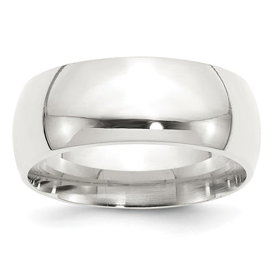 Sterling Silver 9mm Comfort Fit Band