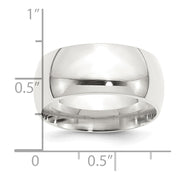 Sterling Silver 10mm Comfort Fit Band