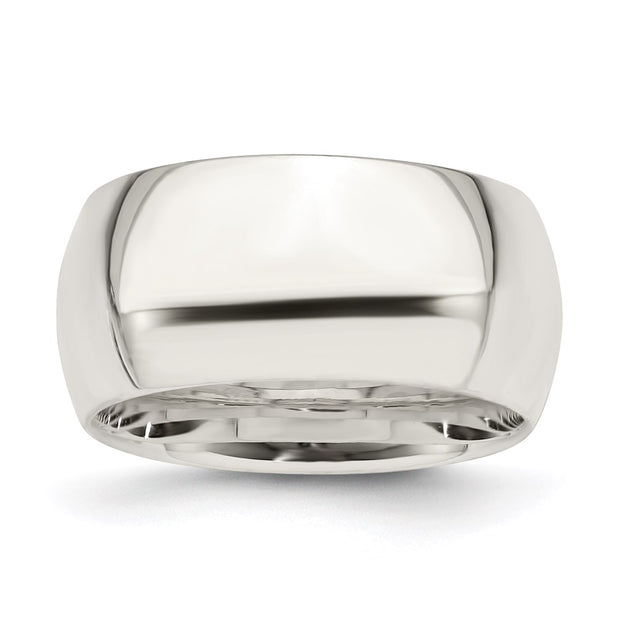 Sterling Silver 10mm Comfort Fit Band