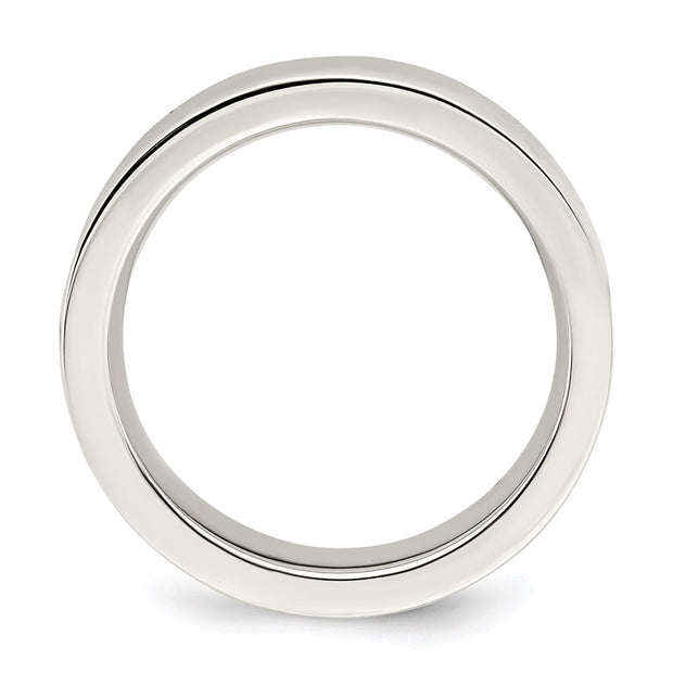 Sterling Silver 5mm Comfort Fit Flat Band