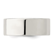 Sterling Silver 8mm Comfort Fit Flat Band