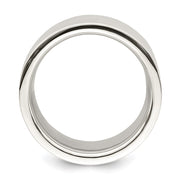 Sterling Silver 12mm Comfort Fit Flat Band