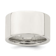 Sterling Silver 12mm Comfort Fit Flat Band