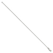 Sterling Silver 1mm Cable Chain Anklet
