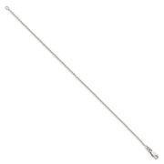 Sterling Silver 1.5mm Cable Chain Anklet
