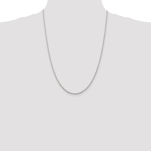 Sterling Silver 2.25mm Cable Chain