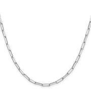 Sterling Silver 3.1mm D/C Paperclip Chain