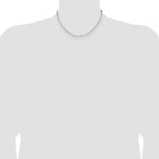 Sterling Silver 3.1mm D/C Paperclip Chain