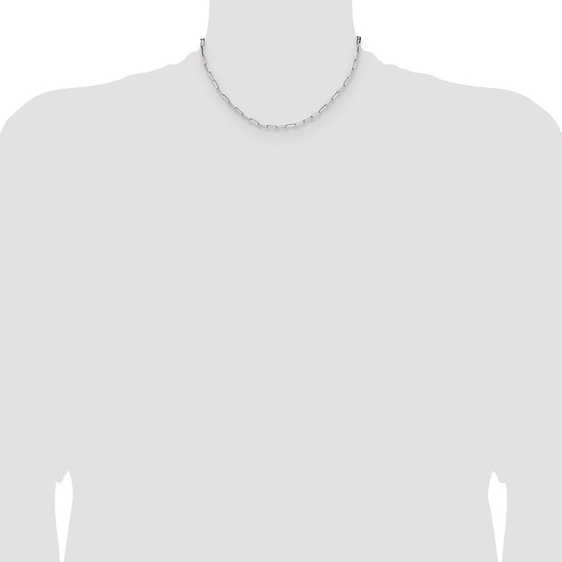 Sterling Silver 3.1mm D/C Paperclip Chain
