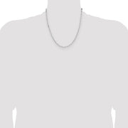 Sterling Silver 3.1mm D/C Paperclip Chain