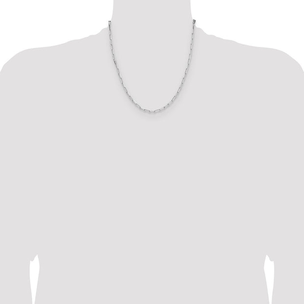 Sterling Silver 3.1mm D/C Paperclip Chain