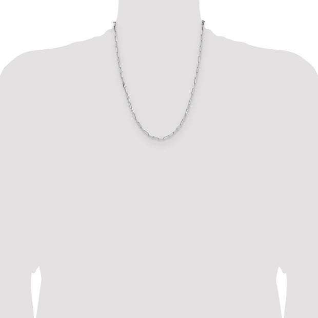 Sterling Silver 3.1mm D/C Paperclip Chain