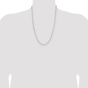 Sterling Silver 3.1mm D/C Paperclip Chain