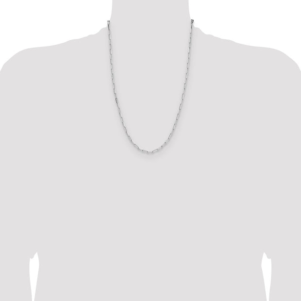 Sterling Silver 3.1mm D/C Paperclip Chain