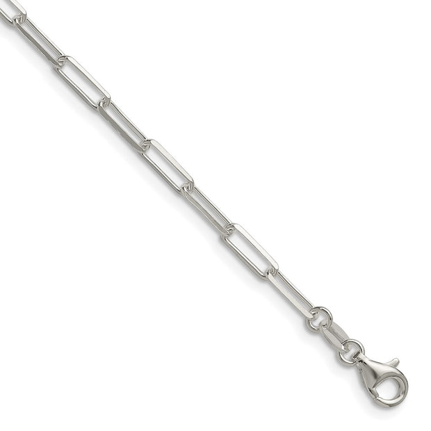 Sterling Silver 3.1mm D/C Paperclip Chain