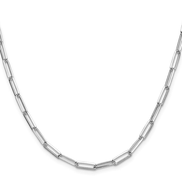 Sterling Silver 3.5mm D/C Paperclip Chain