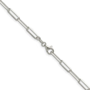 Sterling Silver 3.5mm D/C Paperclip Chain