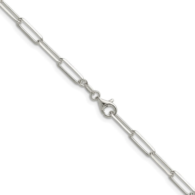 Sterling Silver 3.5mm D/C Paperclip Chain