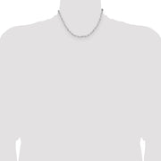 Sterling Silver 3.5mm D/C Paperclip Chain