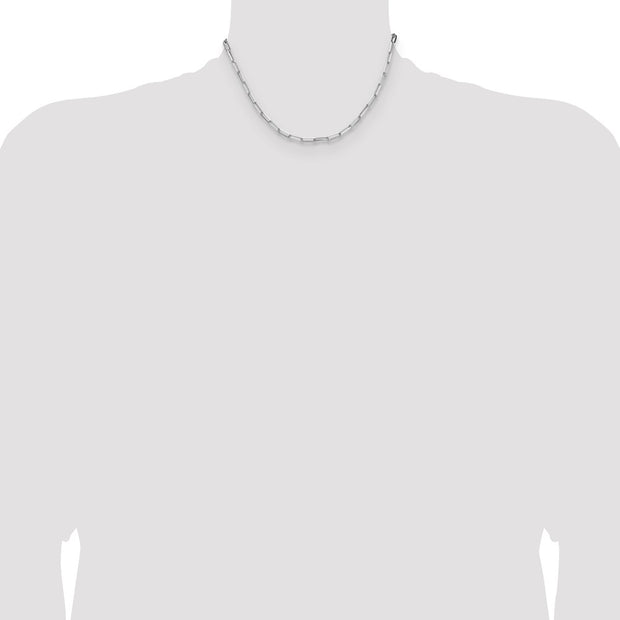 Sterling Silver 3.5mm D/C Paperclip Chain