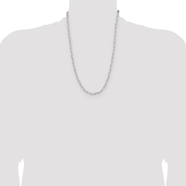 Sterling Silver 3.5mm D/C Paperclip Chain