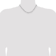 Sterling Silver 4.4mm D/C Paperclip Chain