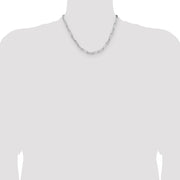 Sterling Silver 4.4mm D/C Paperclip Chain