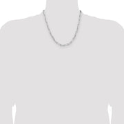 Sterling Silver 4.4mm D/C Paperclip Chain