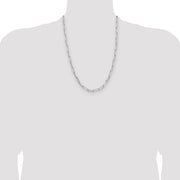 Sterling Silver 4.4mm D/C Paperclip Chain