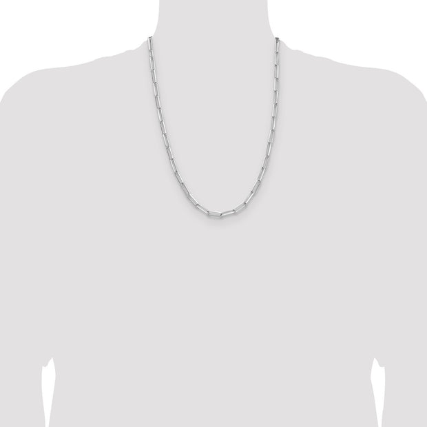 Sterling Silver 4.4mm D/C Paperclip Chain