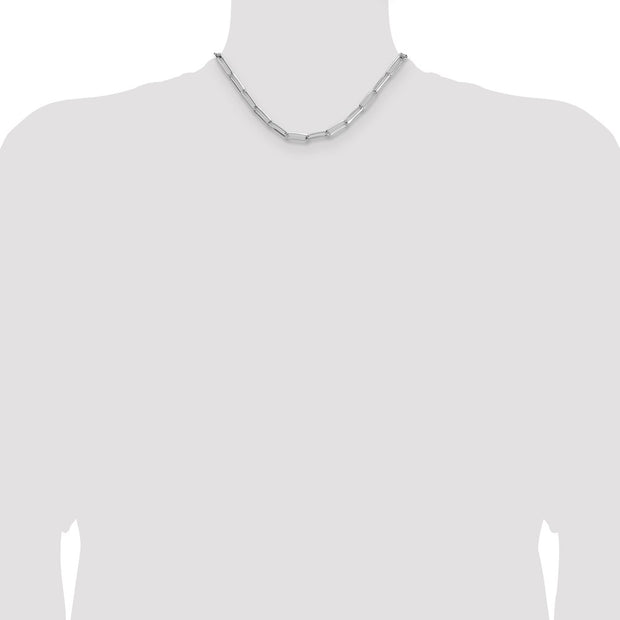 Sterling Silver 5.5mm D/C Paperclip Chain
