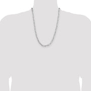 Sterling Silver 5.5mm D/C Paperclip Chain