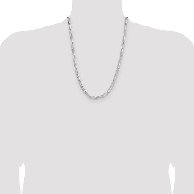 Sterling Silver 5.5mm D/C Paperclip Chain