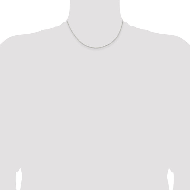 Sterling Silver 1.3mm Solid Rope Chain